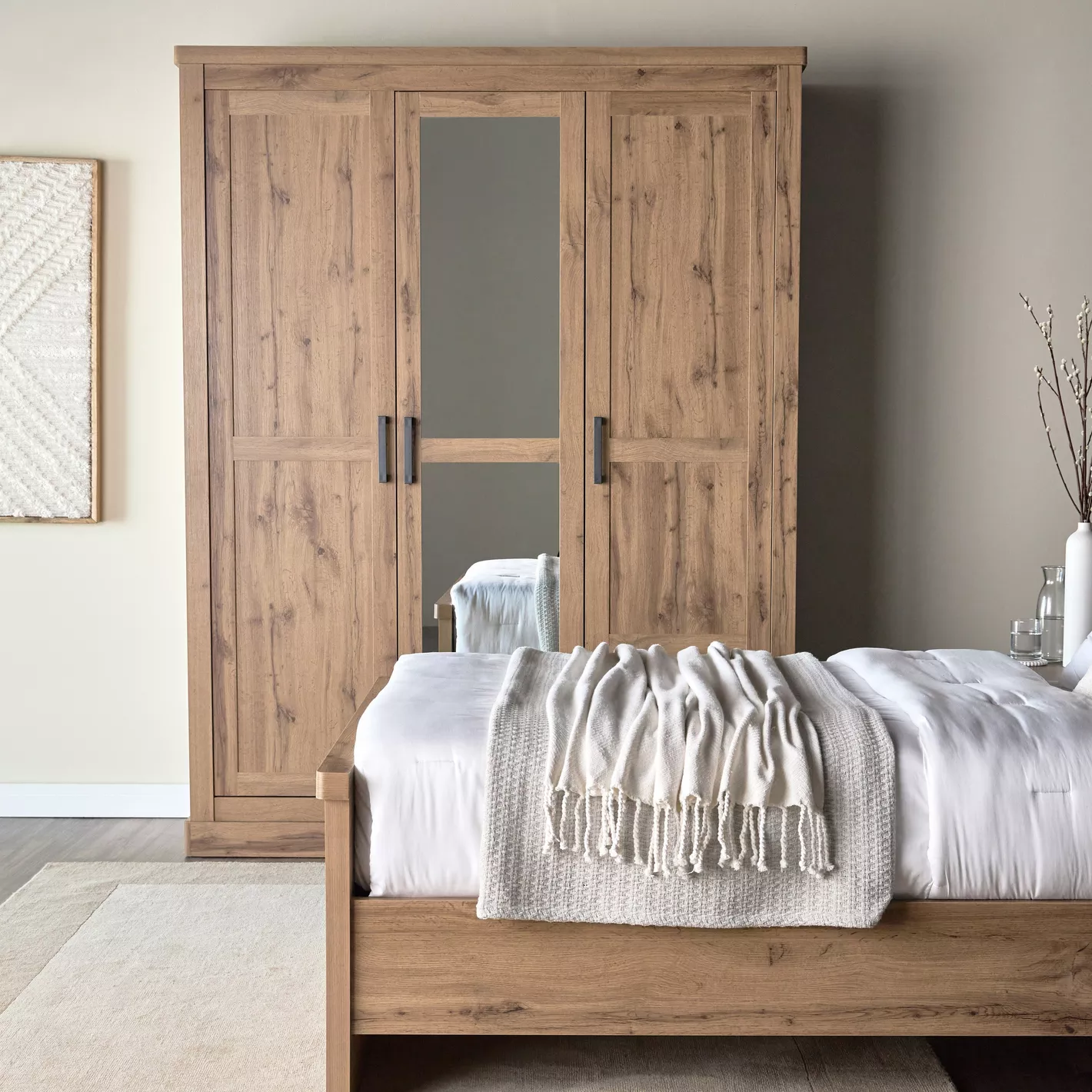 Colton 3-Door Wardrobe with Drawers - Image 2