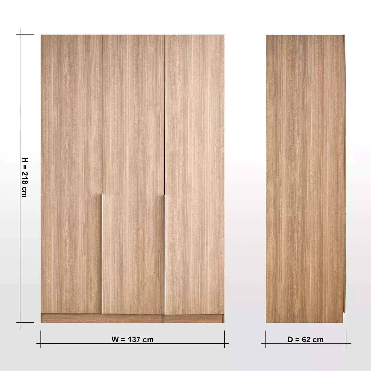 Warner 3-Door Wardrobe with Drawers - Image 5